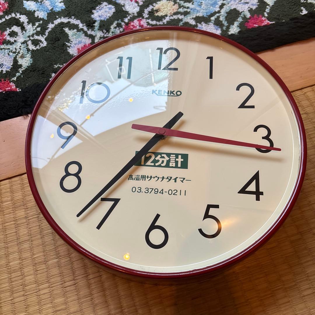 や　サウナ用12分計　高耐久　50Hz東日本仕様