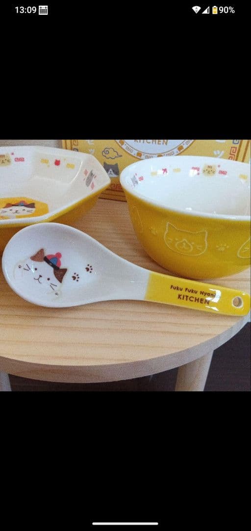 もんじろーさまお取り置き分 ふくふくにゃんこ 中華食器セット 4種類セット