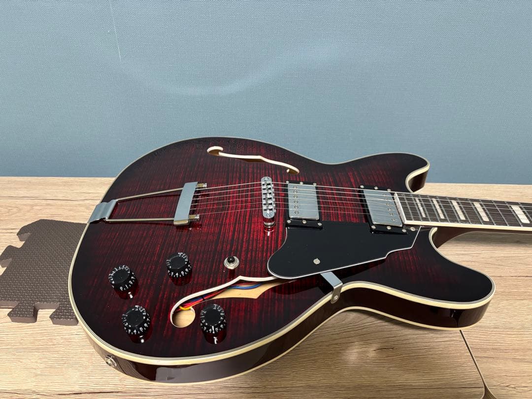 Grote セミアコ　ギターケース付き　【美品】　アンプ音出し確認済み