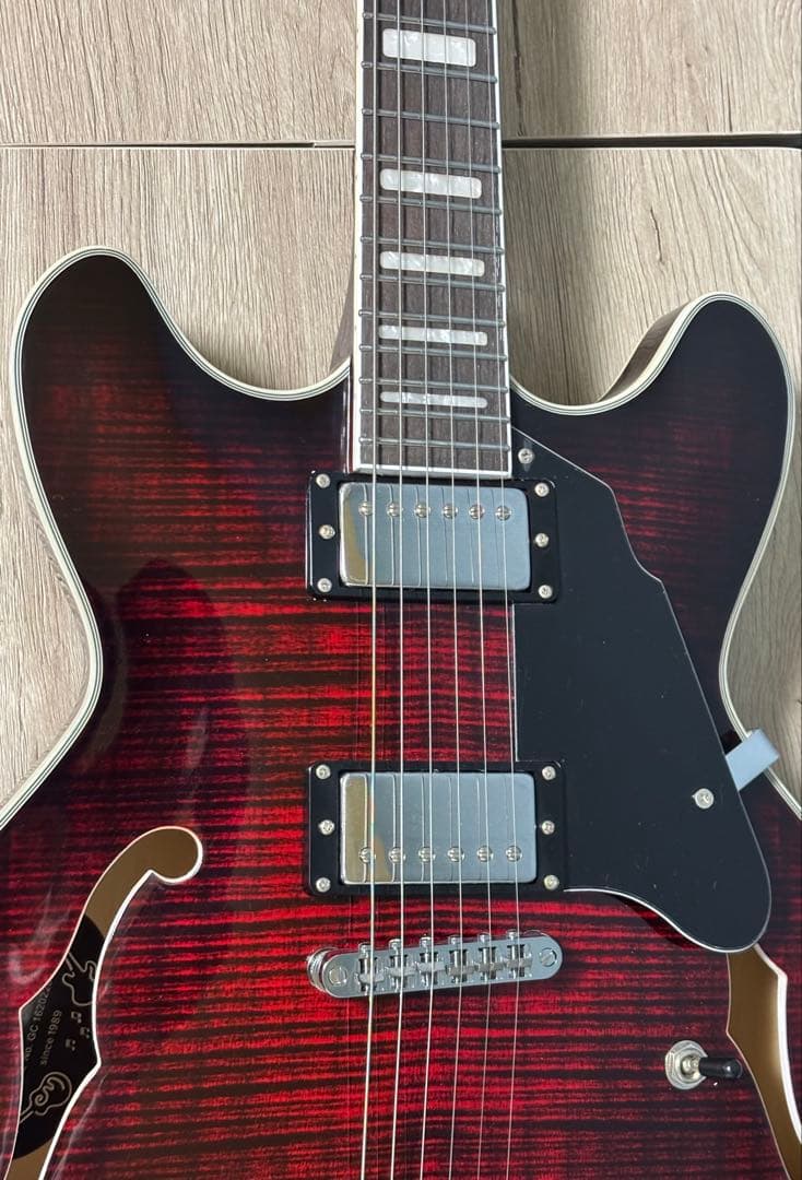 Grote セミアコ　ギターケース付き　【美品】　アンプ音出し確認済み