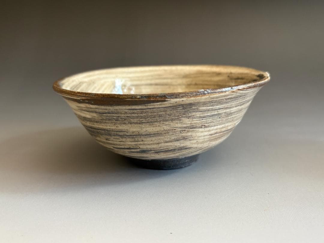 加藤芳右衛門　刷毛目茶碗　久田宗也　尋牛斎書付　銘「老浪」　茶道具　表千家