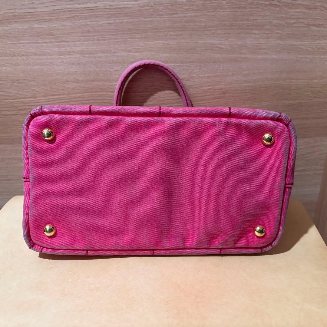 PRADA カナパトート S ピンク 使用感あり