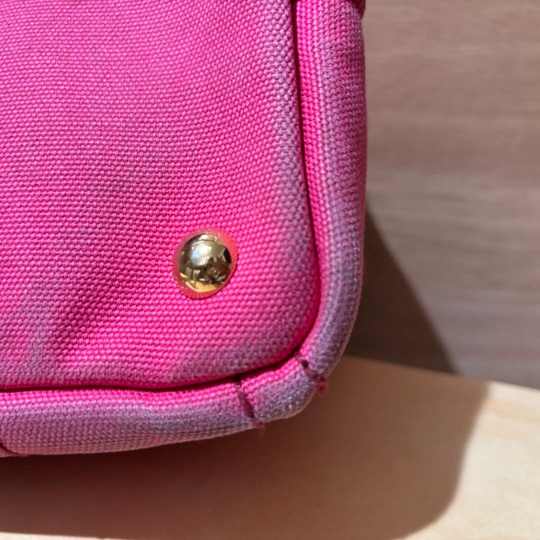 PRADA カナパトート S ピンク 使用感あり