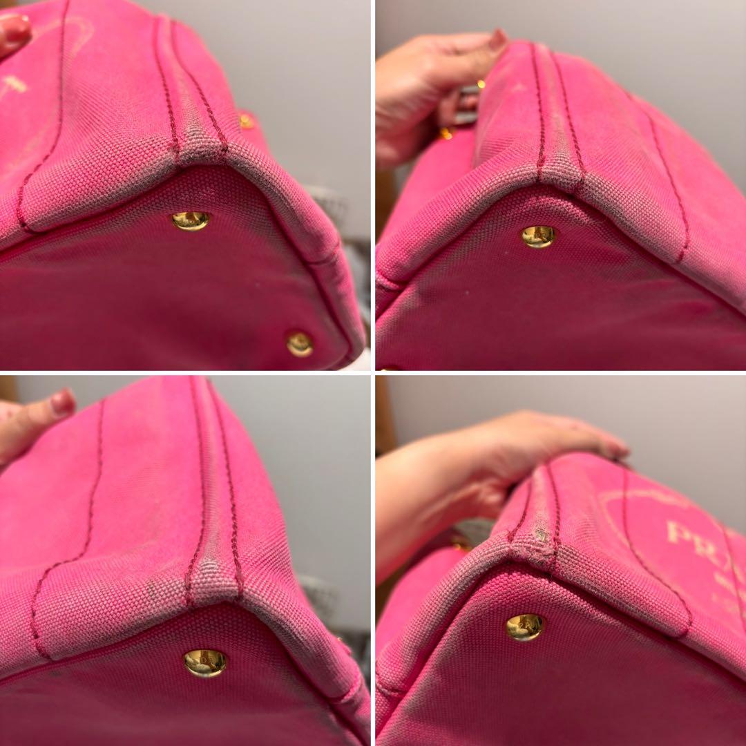 PRADA カナパトート S ピンク 使用感あり