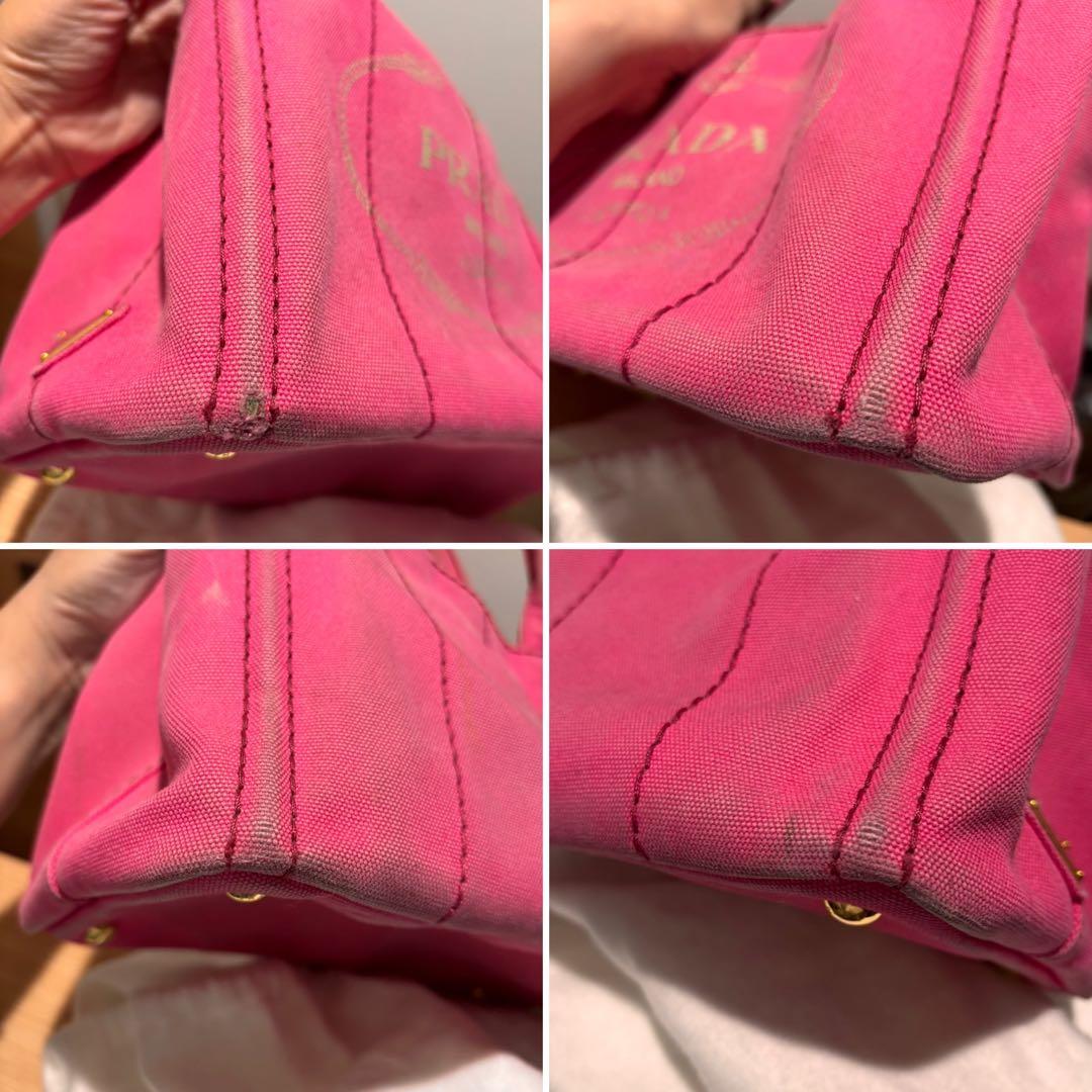 PRADA カナパトート S ピンク 使用感あり