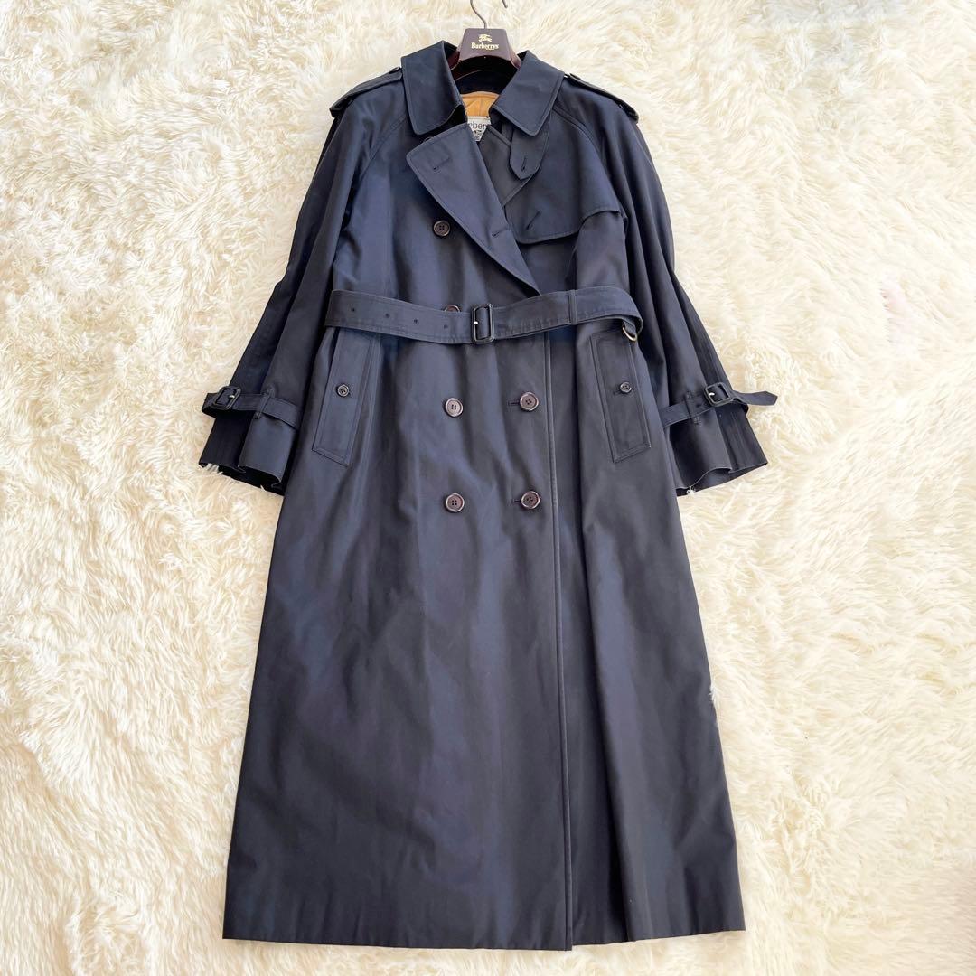 極美品　バーバリー　トレンチコート　ネイビー　ライナー　ノバチェック　ベルト