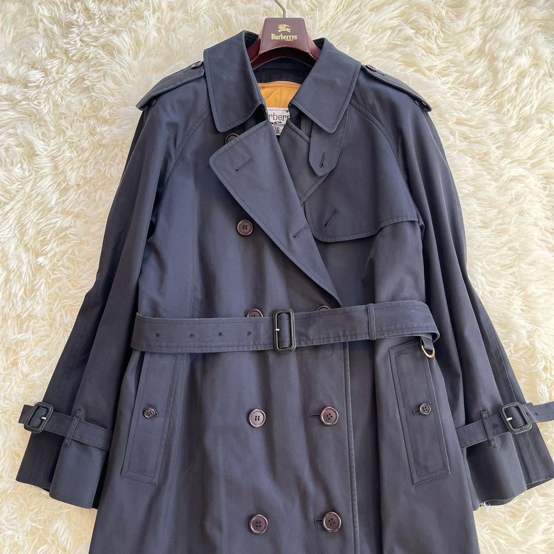 極美品　バーバリー　トレンチコート　ネイビー　ライナー　ノバチェック　ベルト