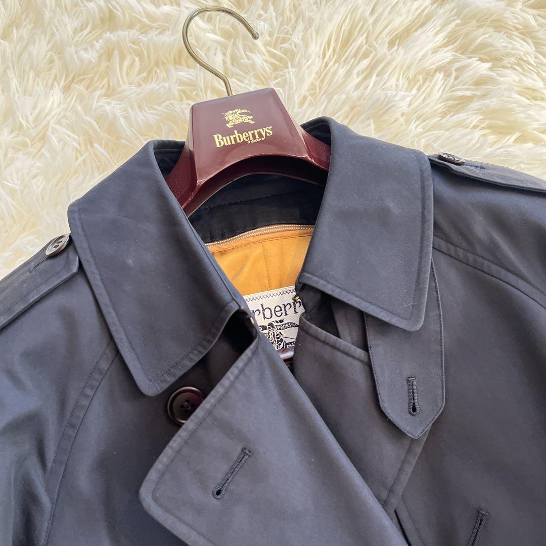 極美品　バーバリー　トレンチコート　ネイビー　ライナー　ノバチェック　ベルト