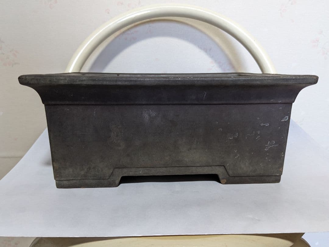 ♦紫砂 紫泥 盆栽鉢 美術品？志那鉢 中国鉢 コレクション骨董品アンティーク