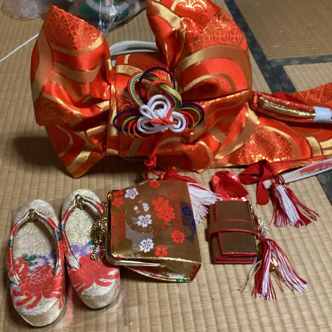 七五三　七歳フルセット　帯幅19センチ　草履21センチ