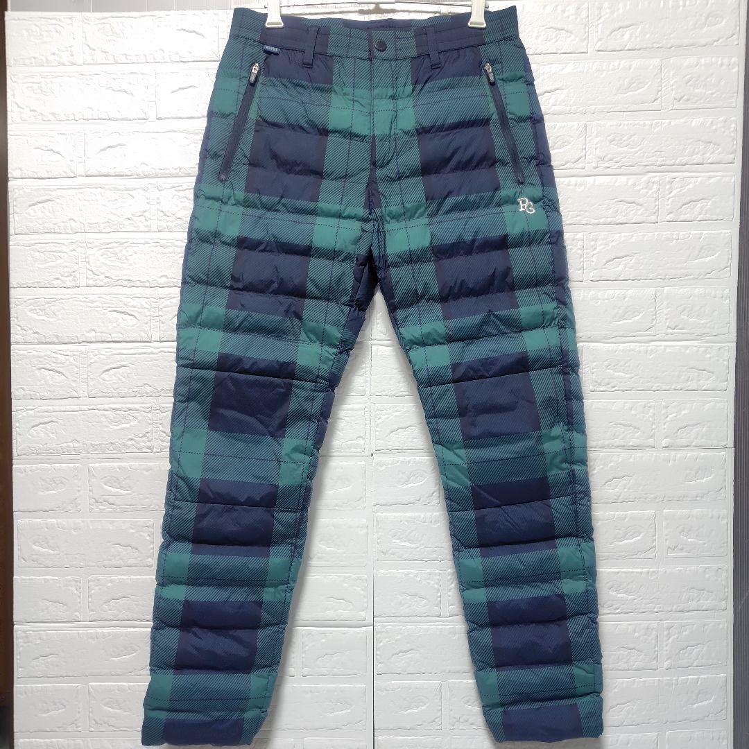 パーリーゲイツ★ ストレッチタフタ ブラックウォッチプリント中綿パンツ