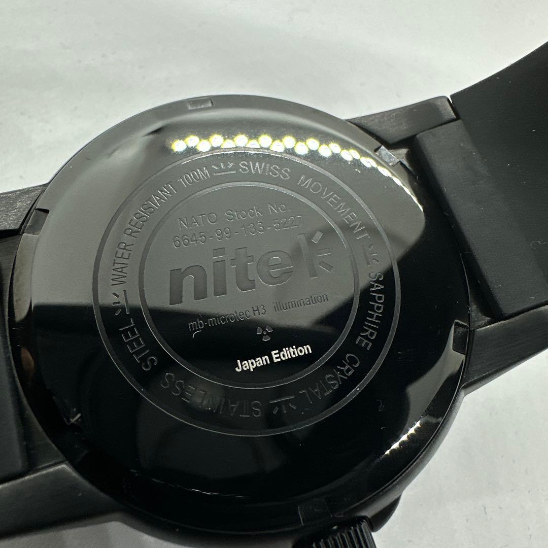 【HMW38】nite ナイト　MX10　ラバーベルト　腕 時計 長期保管品