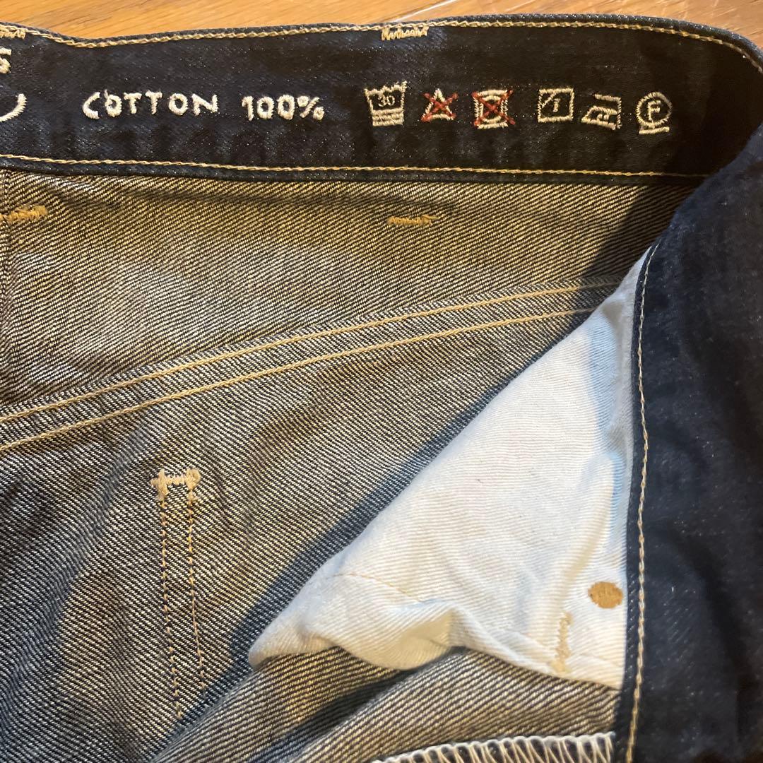 45r ライ麦デニムのシャルロット5 影色納戸　濃