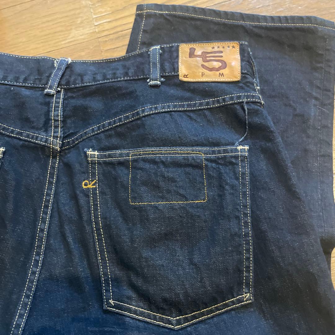 45r ライ麦デニムのシャルロット5 影色納戸　濃