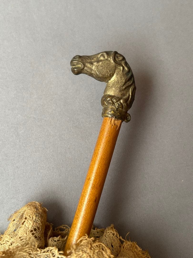 アンティーク ドールパラソル ビスクドール 傘 ジュモー