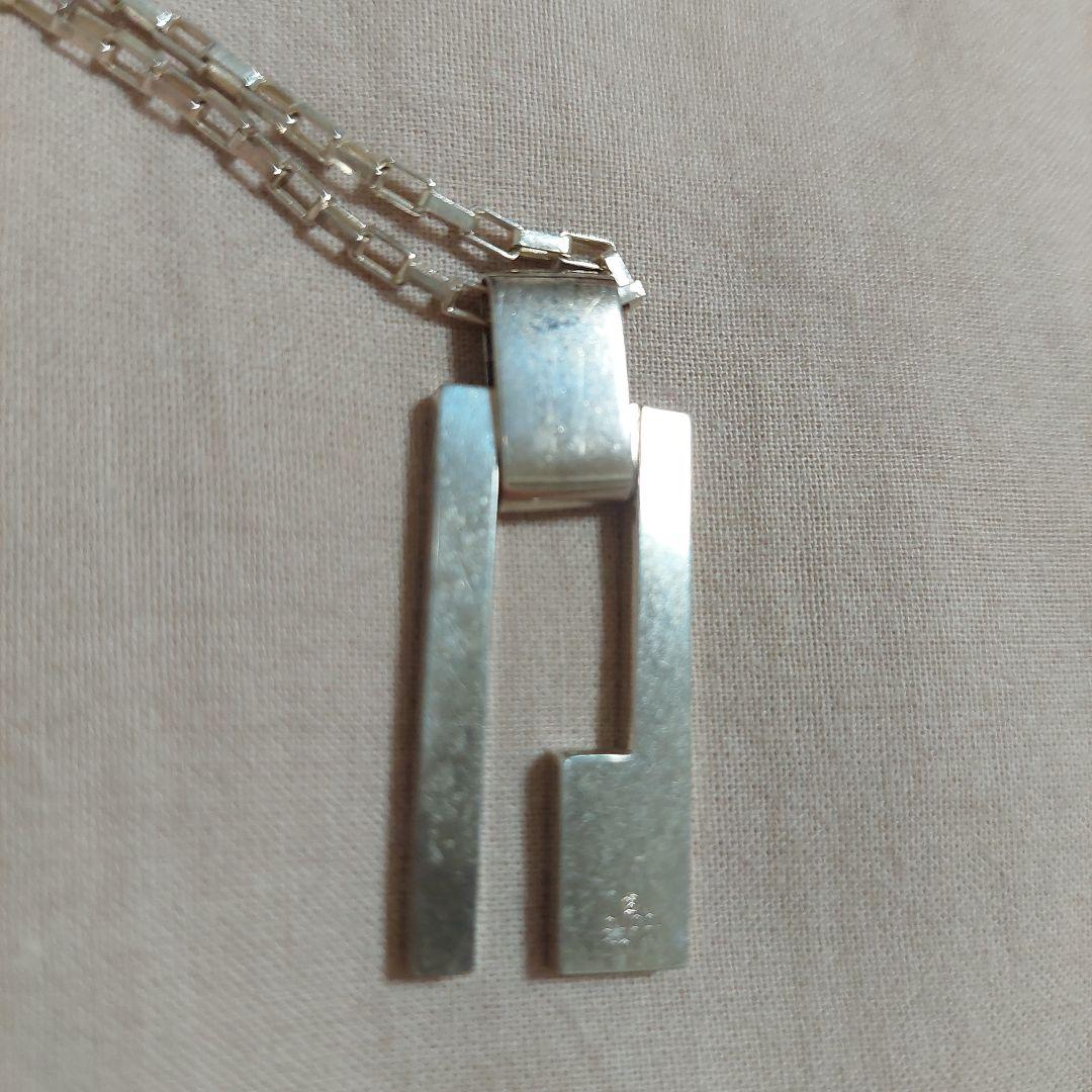 専用　GUCCI カットアウト Gロゴ ネックレス プレート　SILVER925