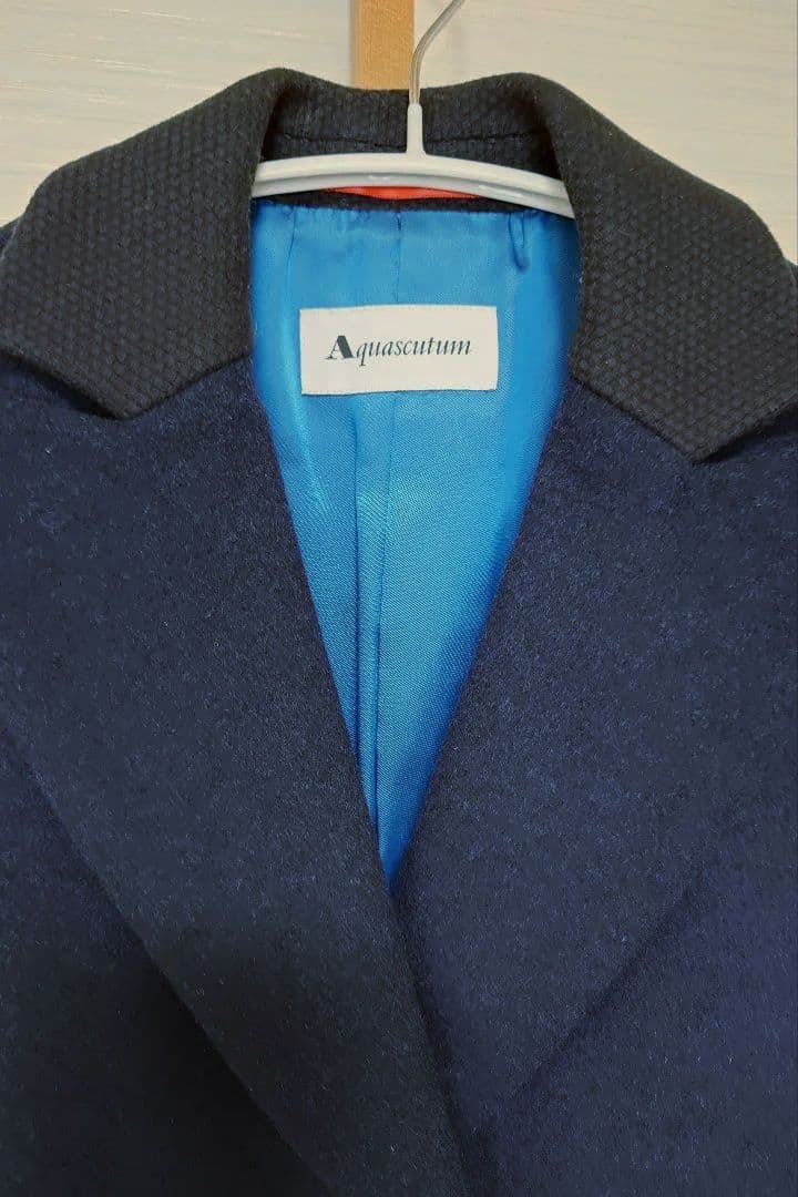 値下げ中　アクアスキュータム　ウールチェスターコート　サイズ6
