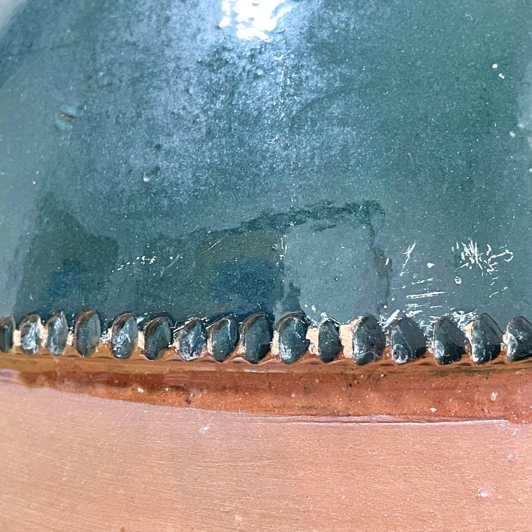 ビンテージ テラコッタ 半緑釉 水注 花瓶 フラワーベース 南仏