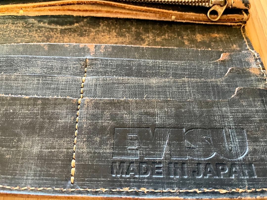【希少】Evisu 長財布 ど根性ウォレット　デニム加工