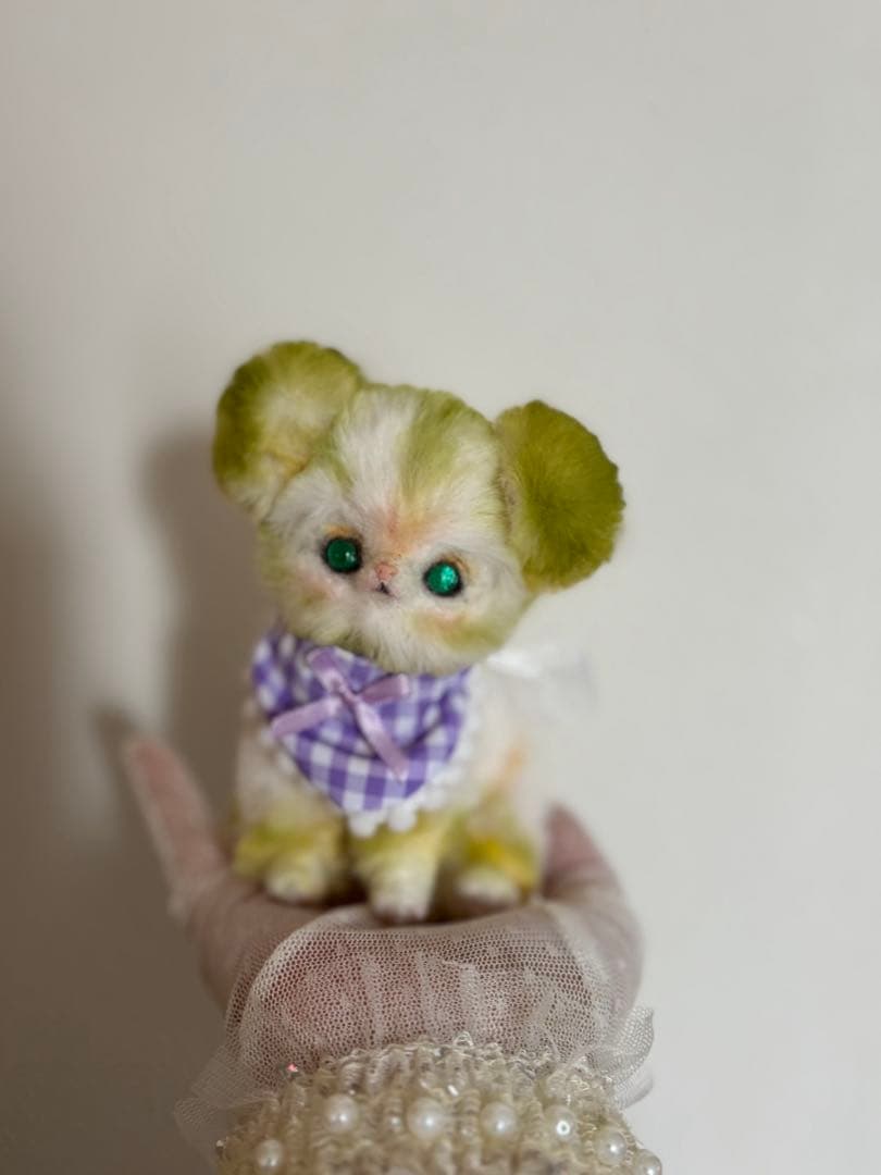 アートドール　くまさん幻獣　羊毛フェルト