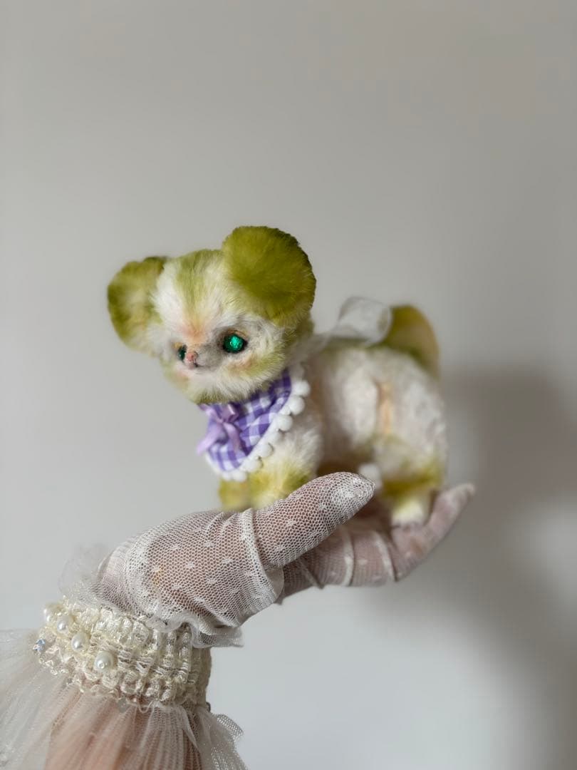 アートドール　くまさん幻獣　羊毛フェルト