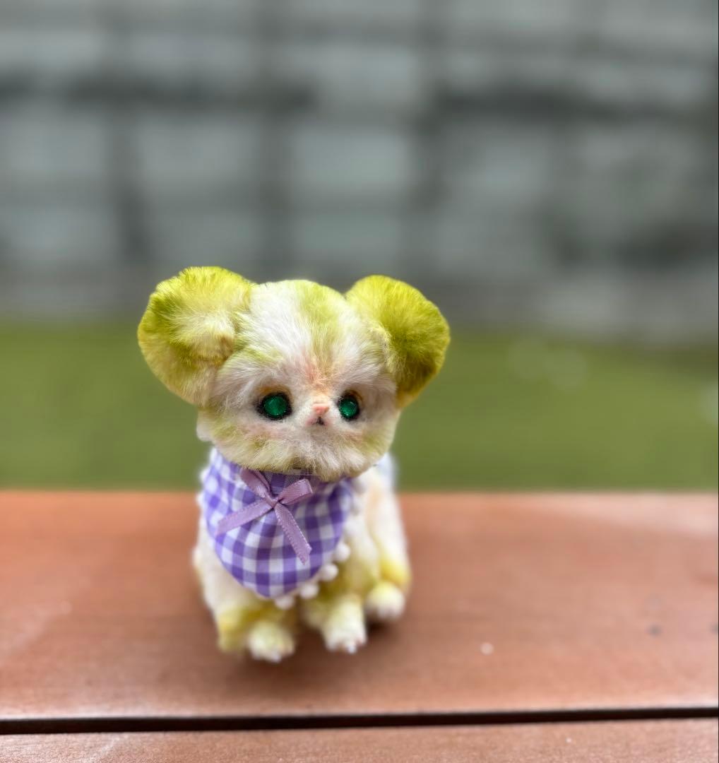 アートドール　くまさん幻獣　羊毛フェルト