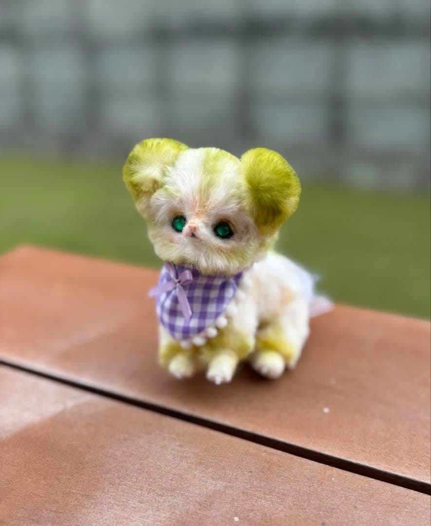 アートドール　くまさん幻獣　羊毛フェルト