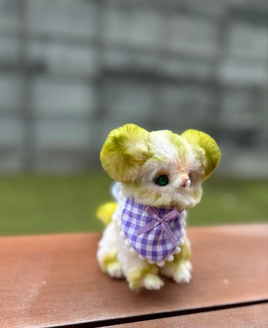 アートドール　くまさん幻獣　羊毛フェルト