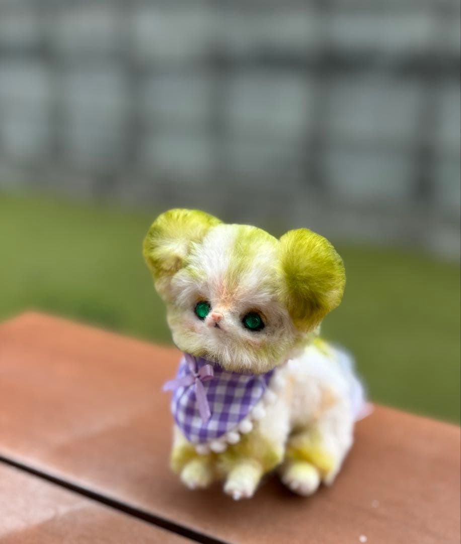 アートドール　くまさん幻獣　羊毛フェルト