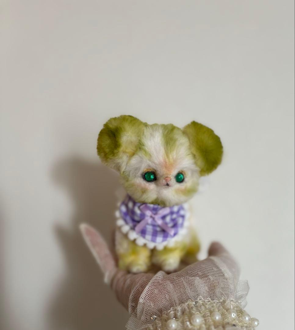 アートドール　くまさん幻獣　羊毛フェルト