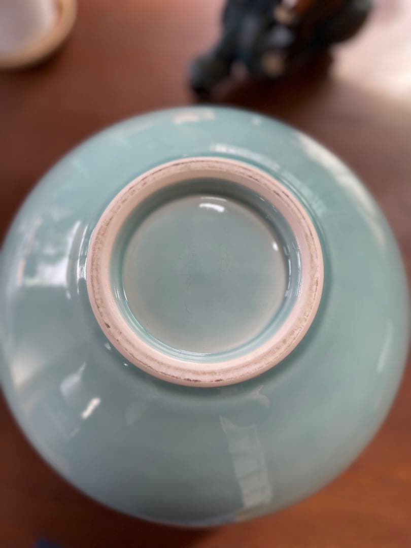 砥部焼　青磁　花瓶　壺