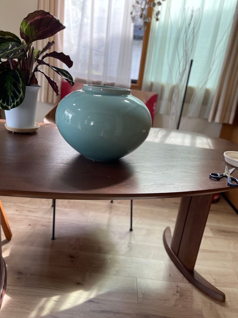 砥部焼　青磁　花瓶　壺