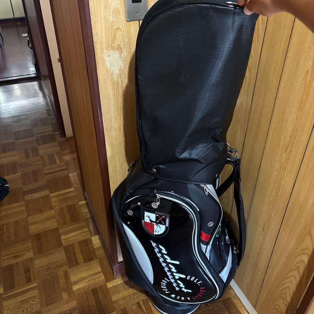 adabat キャディバッグ ブラック/ホワイト