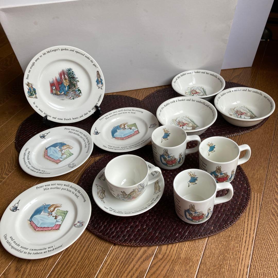 値下げ！ウェッジウッド ピーターラビット旧刻印 12点まとめ売り