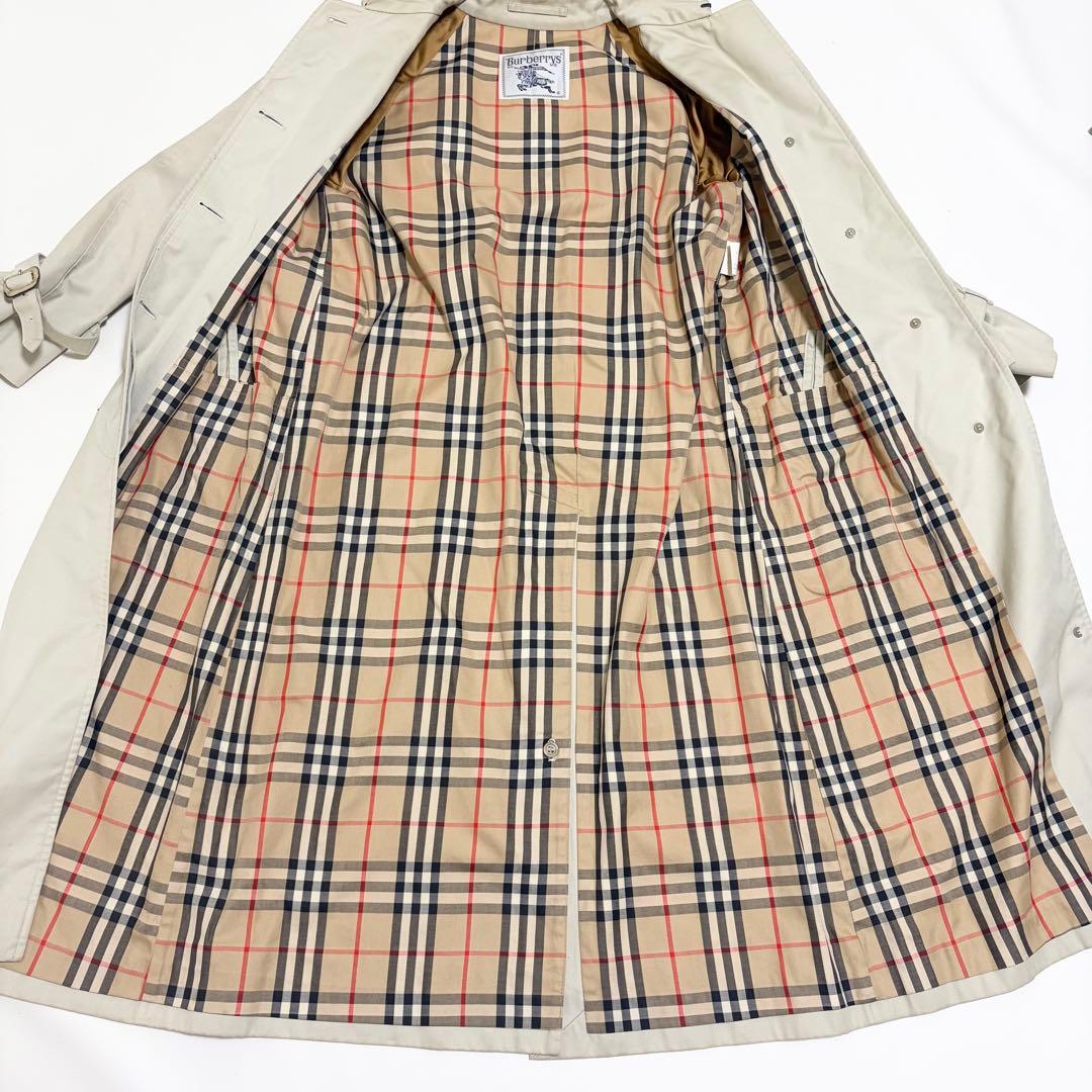 Burberry バーバリー ベージュ トレンチコート ステンカラー チェック