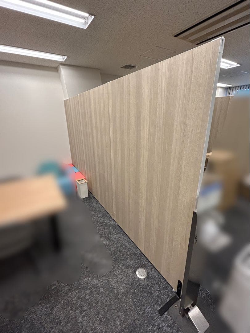 木目調オフィスパーテーション 高さ180cm