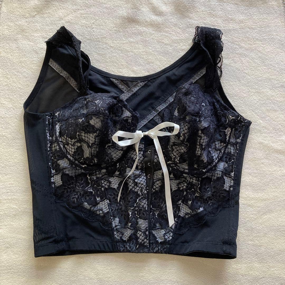 ララグラント　ニッパービスチェ　ブラック レース 補正下着