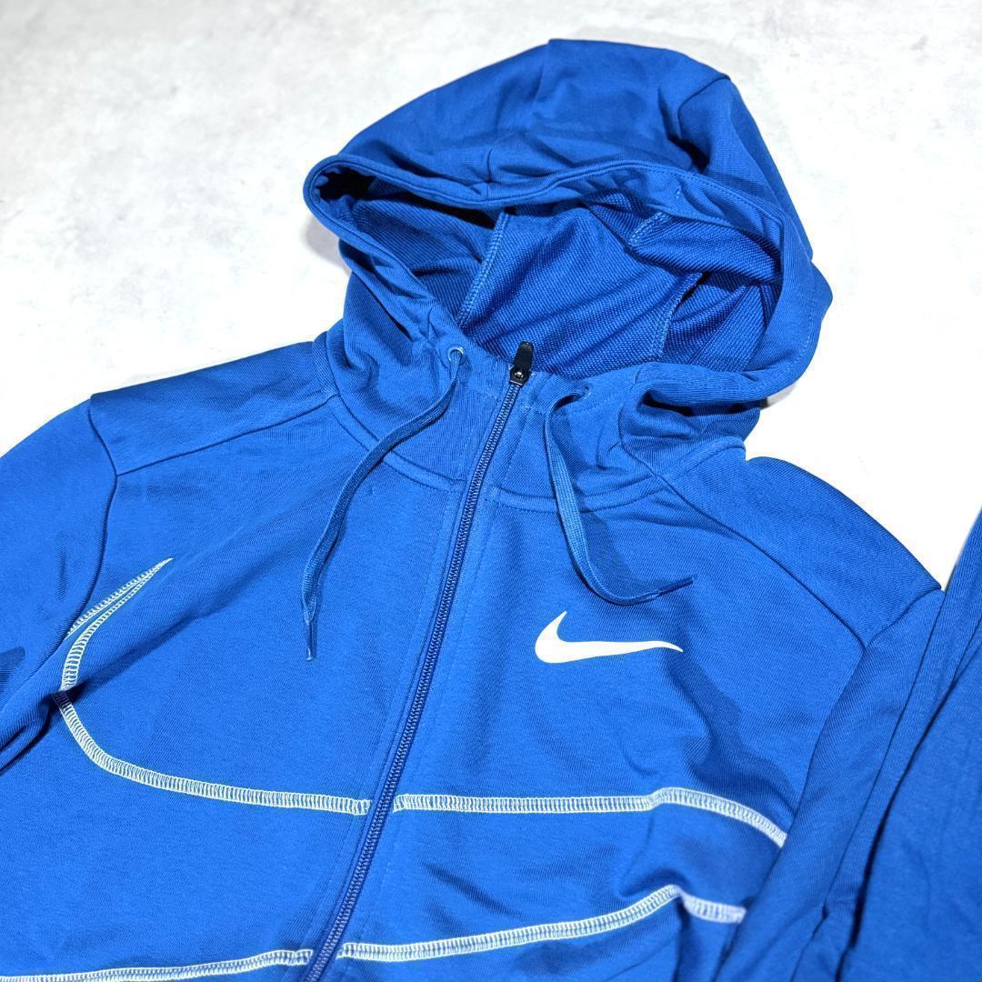 新品 Lsize ナイキ 上下セットアップ パーカー ジョガーパンツ 青