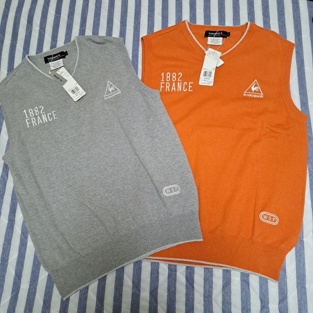 【新品】ルコック スポルティフ ゴルフ ニットベスト カシミヤ混 2色セット