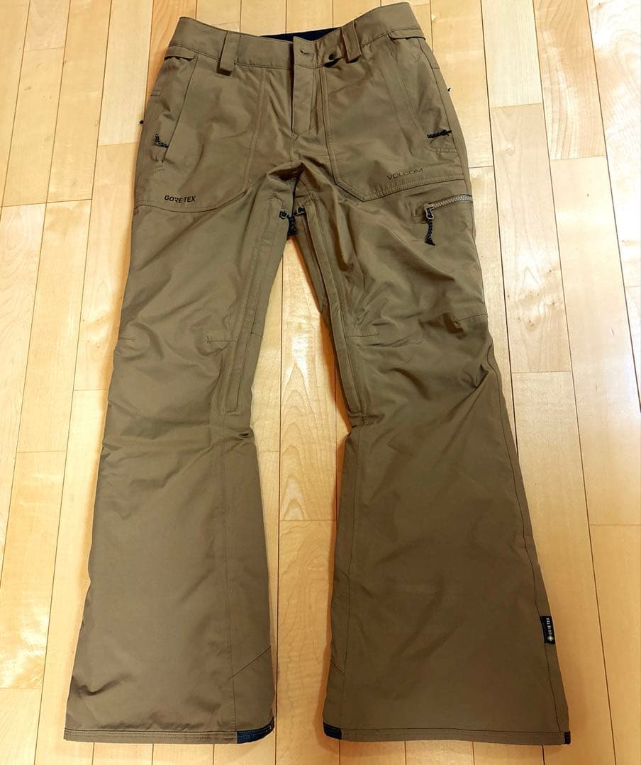 VOLCOM GORE-TEXスノーボードパンツ レディース ベージュ　Sサイズ