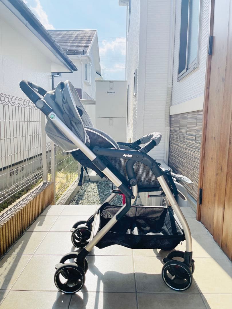 Aprica ベビーカー グレー ほぼ未使用