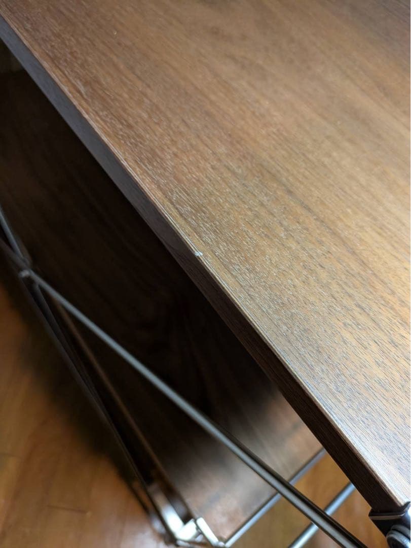 ■こうぴ■無印 ステンレスユニットシェルフ ウォールナット 棚 収納 家具