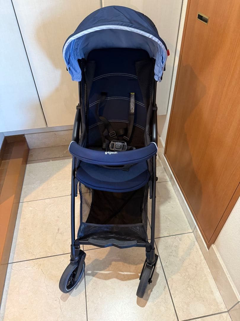 ピジョン ビングル BB2 ネイビー　軽量B型ベビーカー　説明書付き