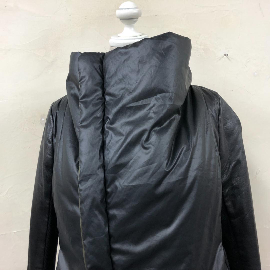 美品 bajra デザインパディングジャケット レザー切替 size1 y2k