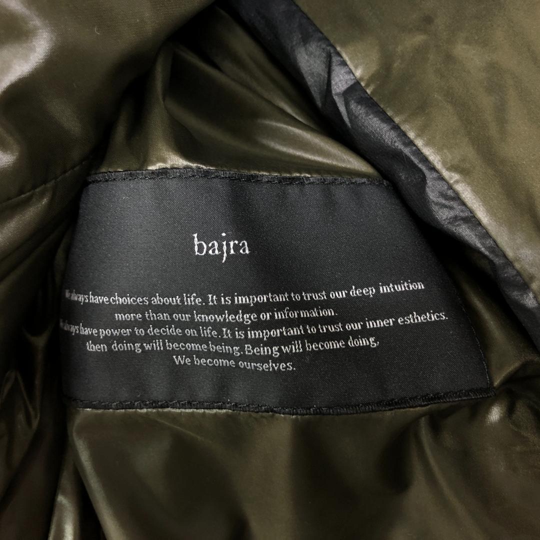 美品 bajra デザインパディングジャケット レザー切替 size1 y2k