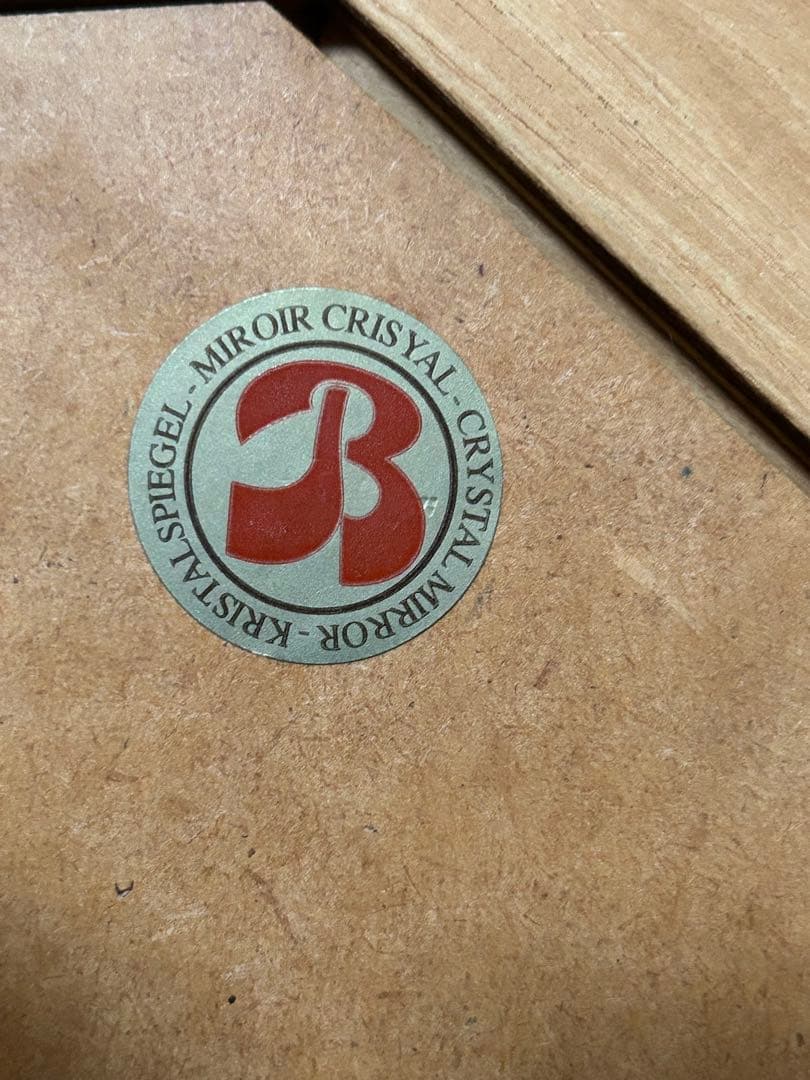 鏡 壁掛け イタリア製 八角ミラー 木製 開運 おしゃれ