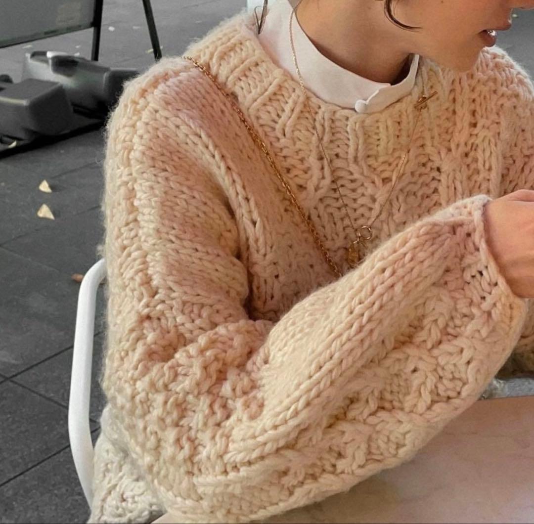 本日限定 Eaphi エフィ ニット HAND DESIGN OVER KNIT