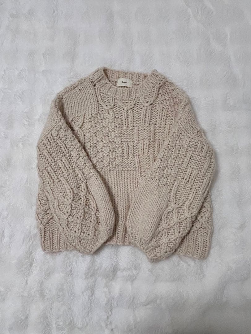 本日限定 Eaphi エフィ ニット HAND DESIGN OVER KNIT