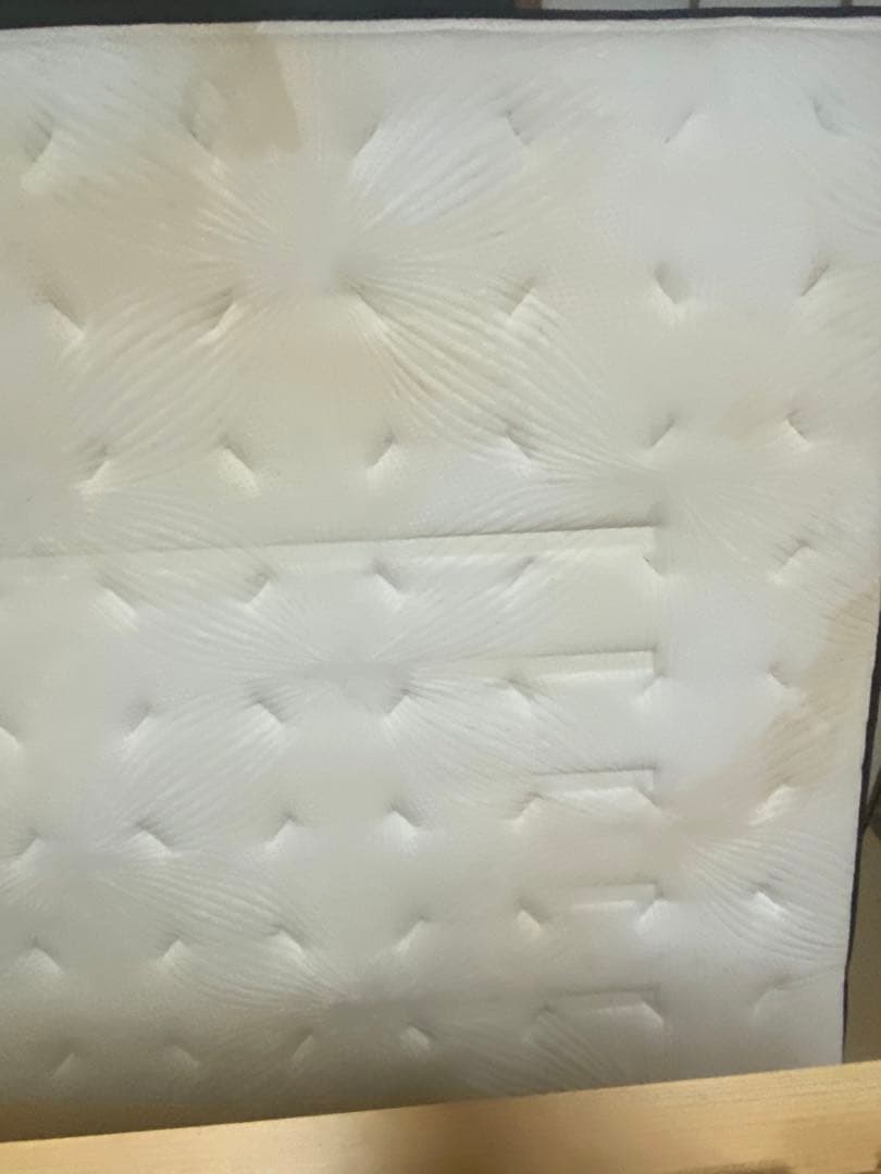 【大阪引き取り】レザーベッドフレーム　ダブル　フランスベッドマットレス