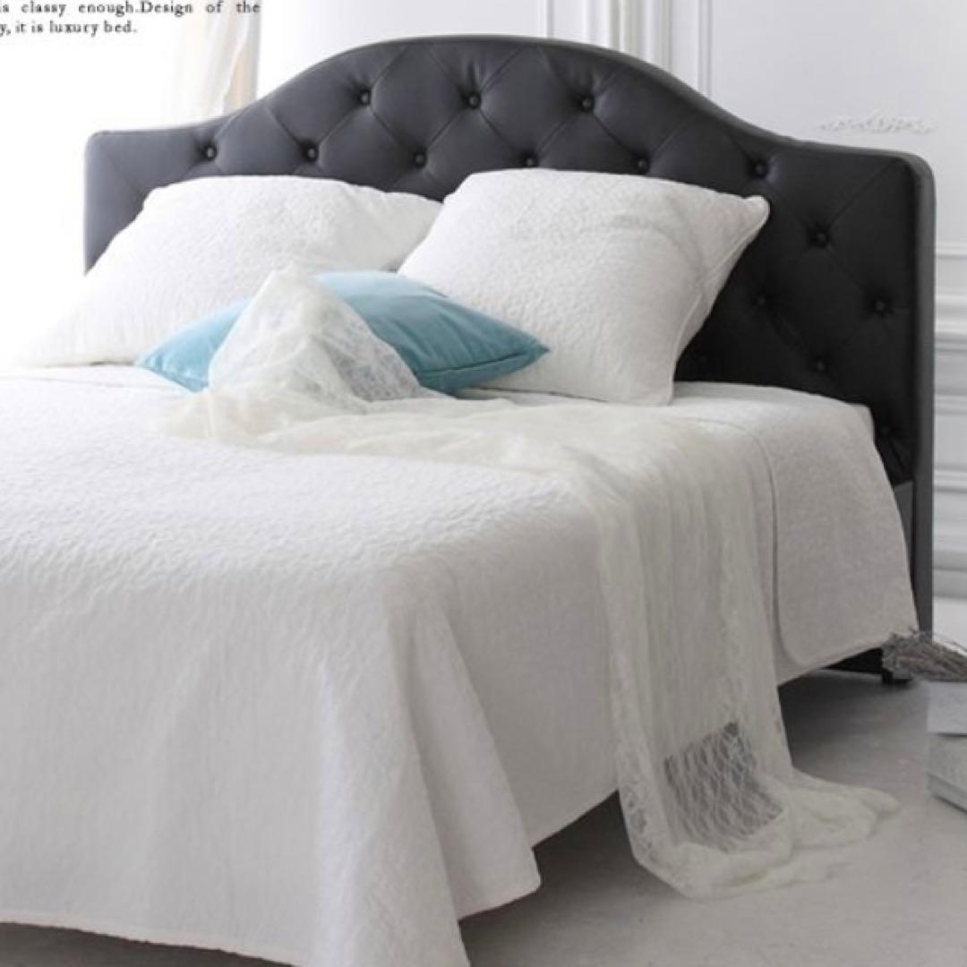 【大阪引き取り】レザーベッドフレーム　ダブル　フランスベッドマットレス